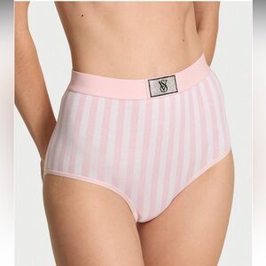 Victoria’s Secret Logo Cotton Shine Patch Modern Brief Panty Underwear. NWT